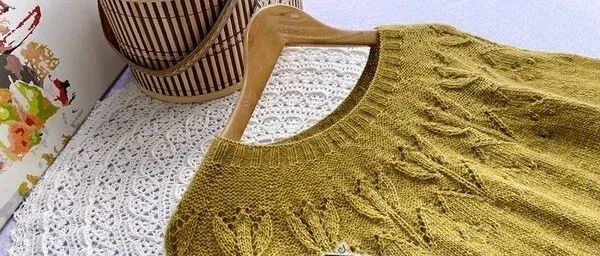 文艺又百搭，郁金香：云羽云绒叁柒女士圆肩套头衣（有编织图解）