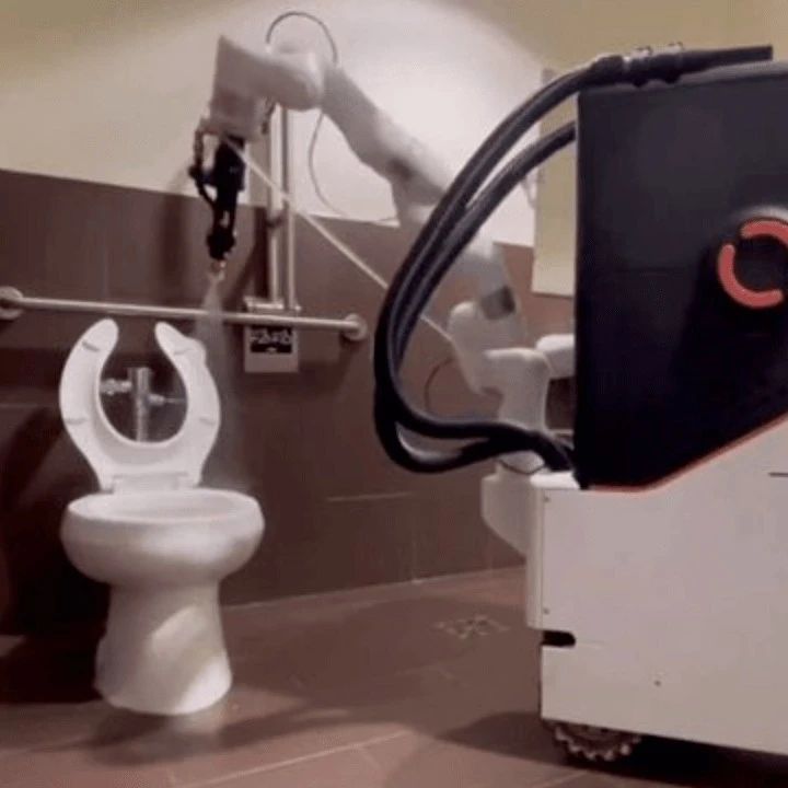 全自动厕所机器人，再不努力连扫厕所的机会都没了