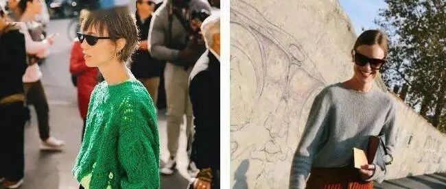 毛衣 + 烟管裤 = 秋冬最火混搭CP，内搭单穿都超超超时髦的！