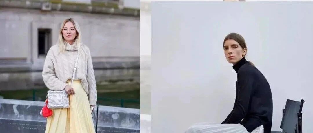 毛衣+半裙=最时髦的气质穿搭，谁先穿谁先美！