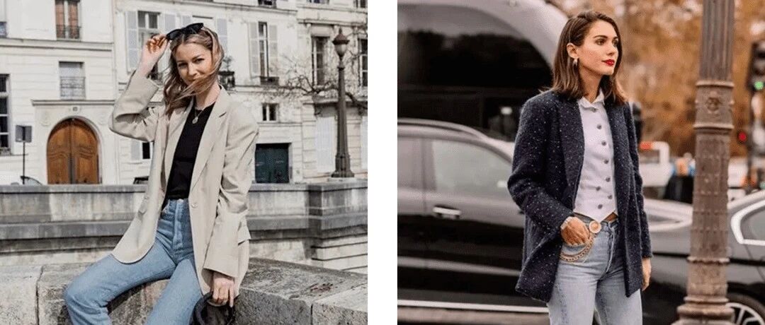 西装外套这样穿，高级又时髦，让你从夏天美到秋天！