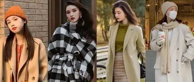 今年开春，正火的一种穿搭叫“大衣+粗跟短靴”，好看还显高