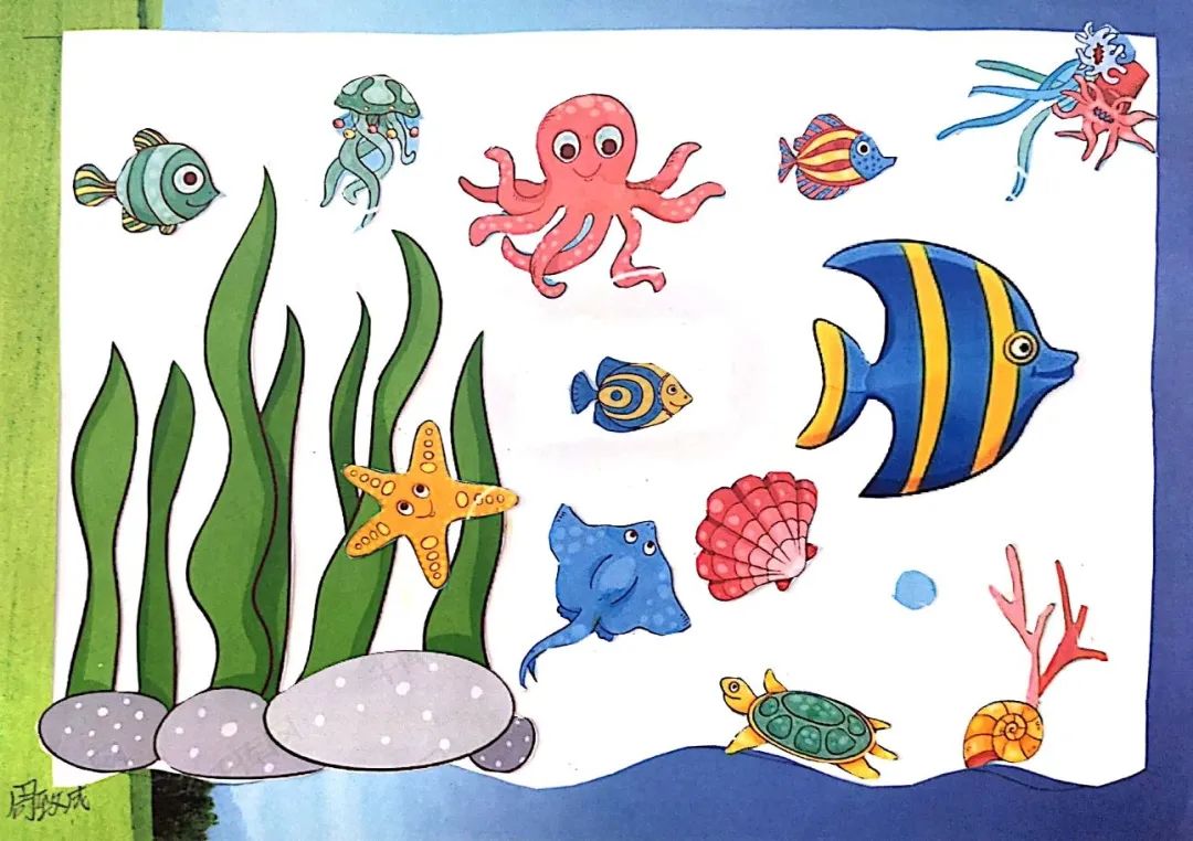 走近海洋动物绘画我最喜爱的海洋生物——走近海洋动物手抄报我最