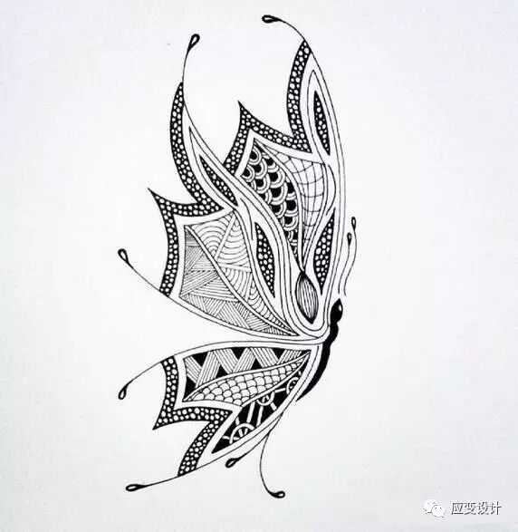 黑白手绘丨针管笔画的小装饰,手掌大小很轻松