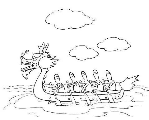 【启航学校】端午节赛龙舟画法图解步骤看过来~~~