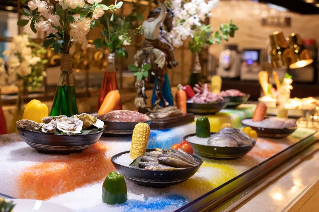 蓝溪国际酒店海鲜自助餐厅丨2大1小海鲜自助丨海鲜吃到饱！