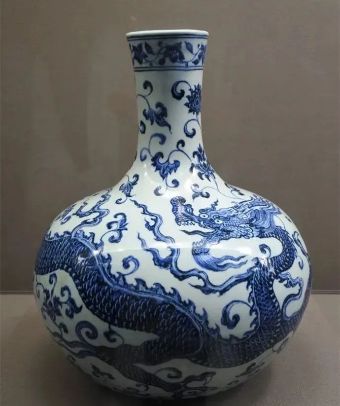 中国古玩 青花 染付鳳凰紋 花瓶 高約34cm 大清光緒年製 唐物 t96563