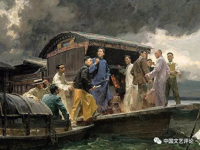 《烟雨红船》油画04《甲子园》:岁月轮回中的良知拷问q:张永明:您跟