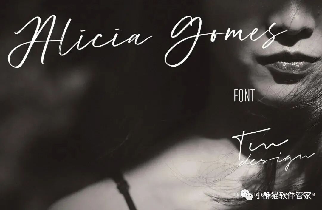 【01】32款高端手写英文字体！绝对可以冲击甲方视觉！插图6小新卖蜡笔