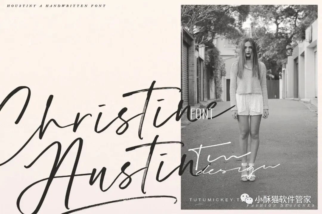 【01】32款高端手写英文字体！绝对可以冲击甲方视觉！插图7小新卖蜡笔