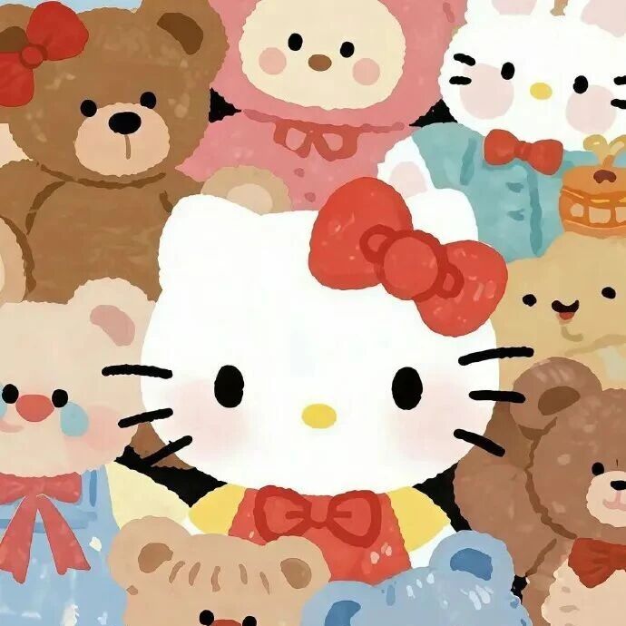 HelloKitty可爱壁纸iOS26风格锁屏壁纸