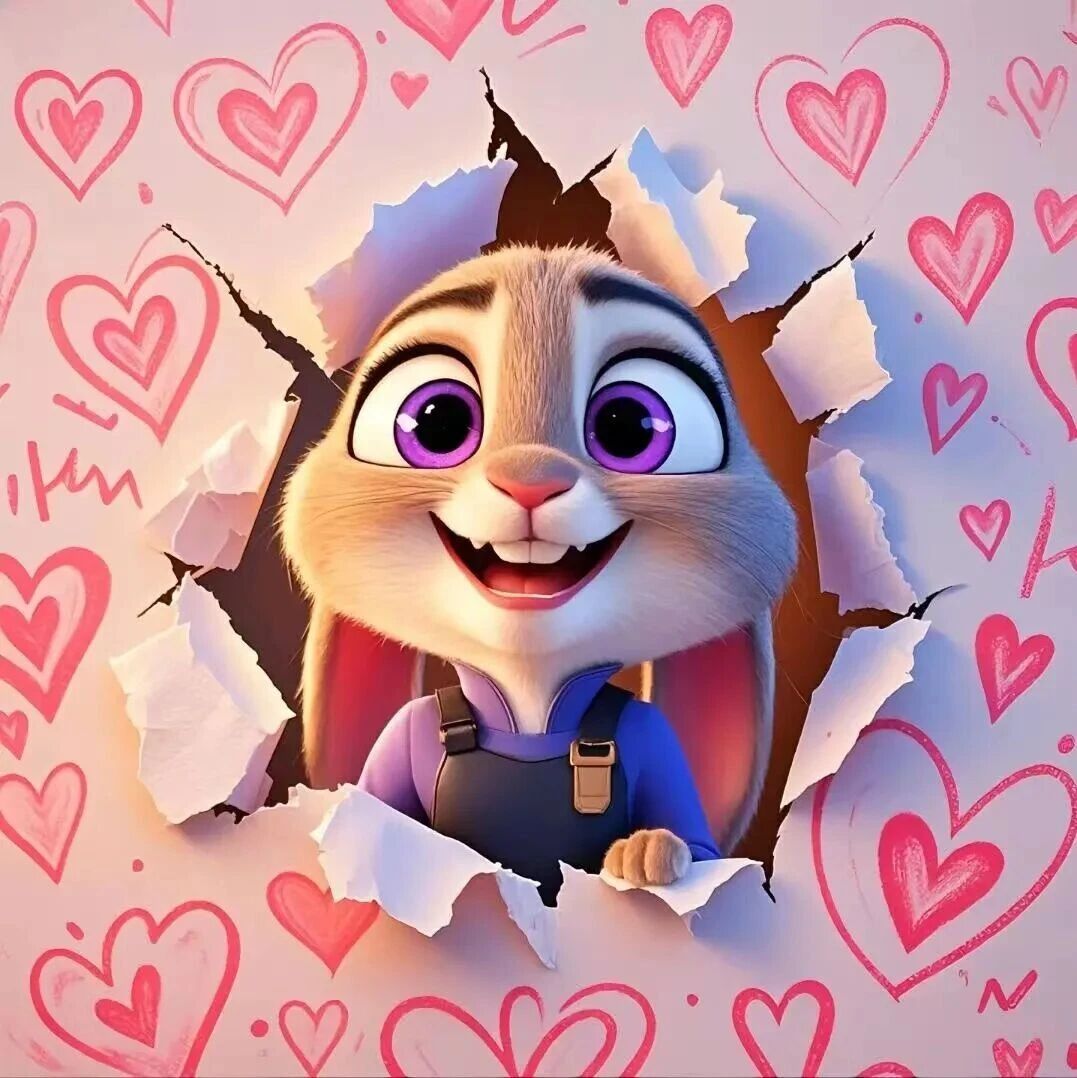 𝗪𝗲𝗖𝗵𝗮𝘁：疯狂动物城 朱迪尼克情侣头像