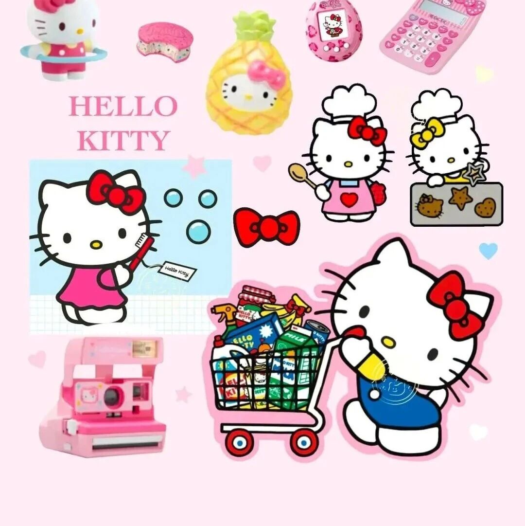 白底Kitty壁纸iPhone17高清壁纸 ios26 可爱壁纸