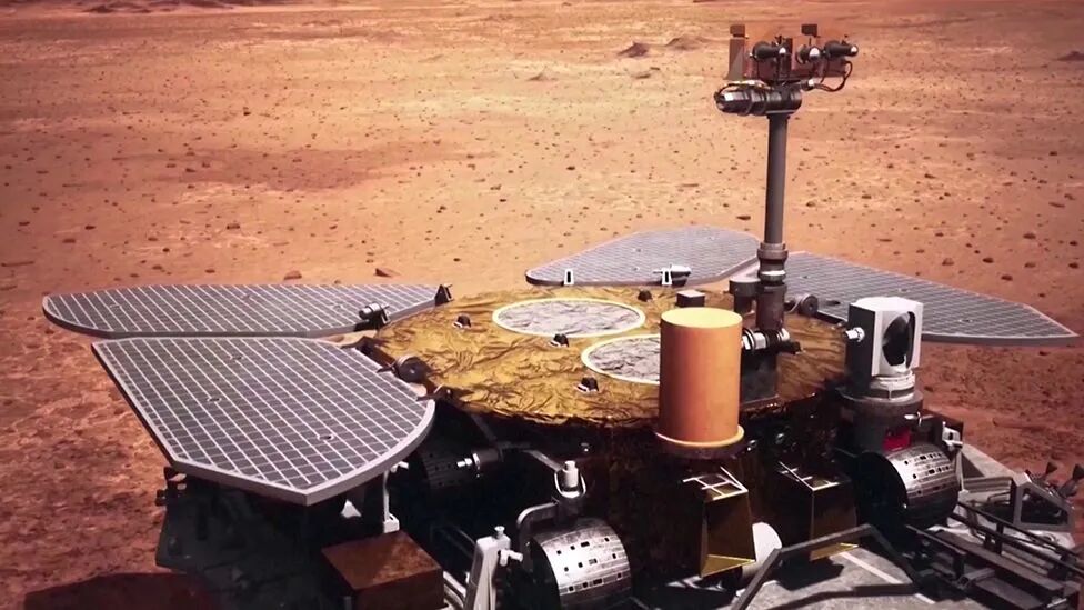 中國發布天問一號火星著陸點的第一幅高清圖像的圖5