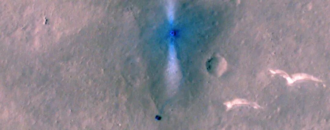 NASA再次拍下祝融號(hào)火星探測(cè)車的圖3