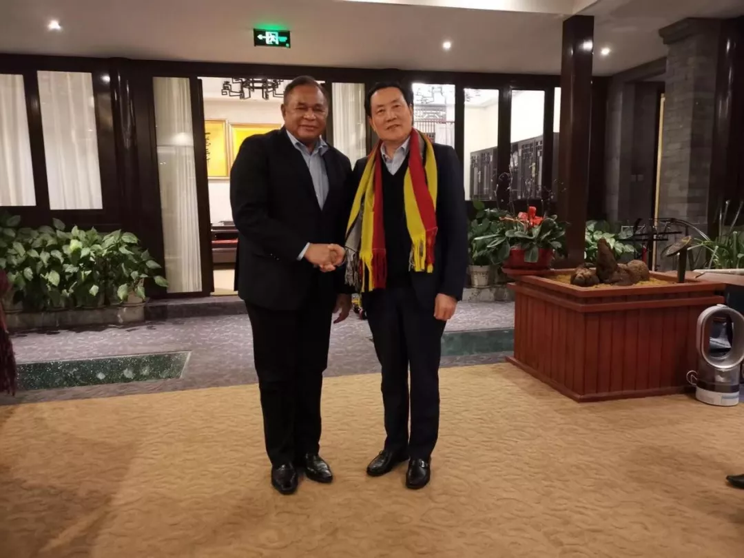 中亚协领导会见东帝汶民主共和国驻华大使一行