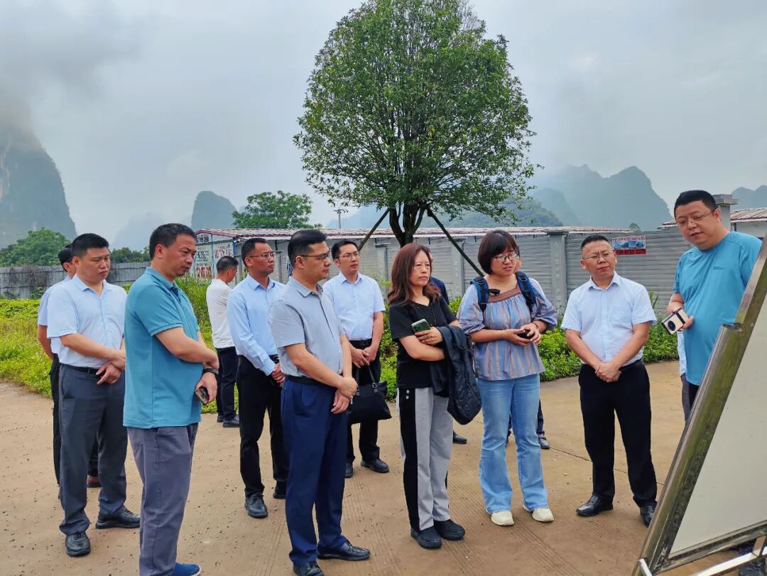 自治区发改委调研组来阳朔开展项目现场评估调研