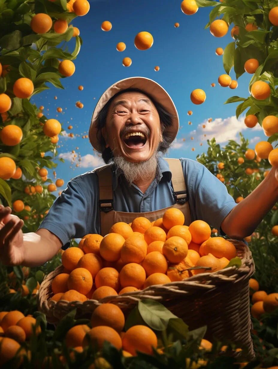 奥润桔生鲜标识