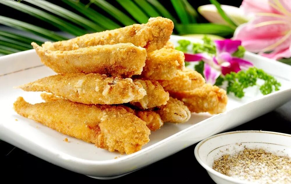 椒盐干炸小黄鱼酥脆香