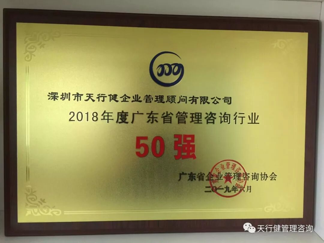喜讯：天行健咨询再次荣获管理咨询行业50强殊荣
