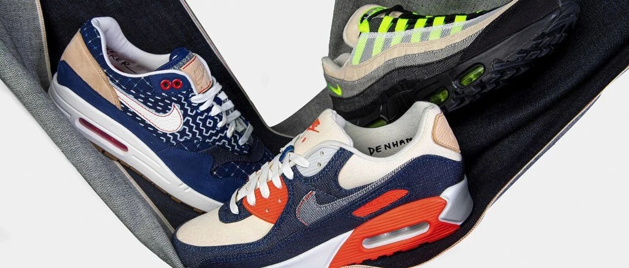 用 DENHAM 丹宁面料做成的 Nike，像工艺品一般高质