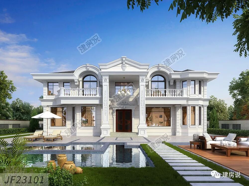 6款5开间农村别墅,大格局大气派,大家庭建房首选