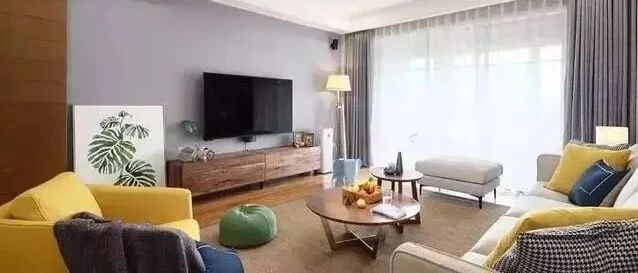 30款客厅装修效果图，电视墙、电视柜和茶几太配了！