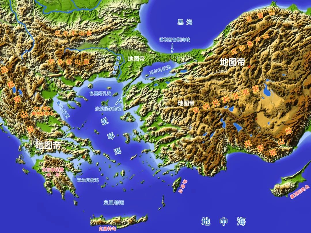 托罗斯山脉地图图片