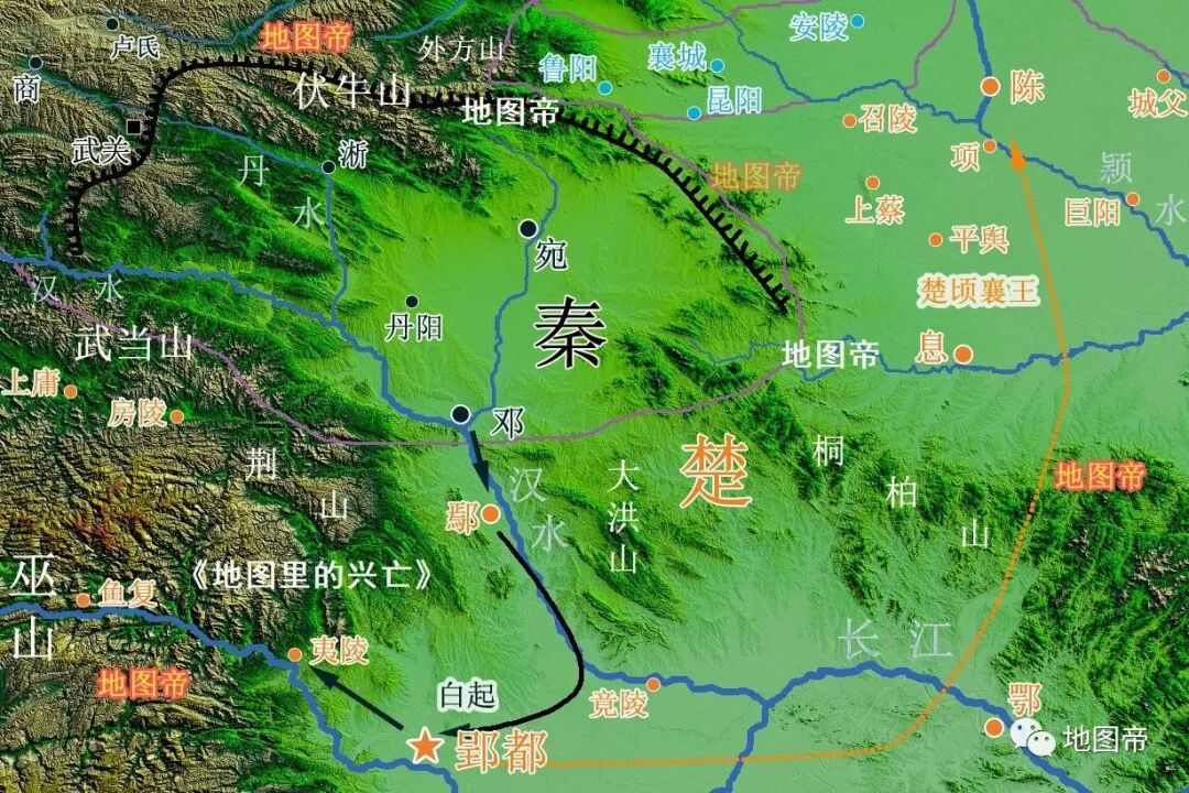 湖北宜城这座小城位置有多重要 被秦军占领后 楚国差点亡国 地图帝 微信公众号文章阅读 Wemp