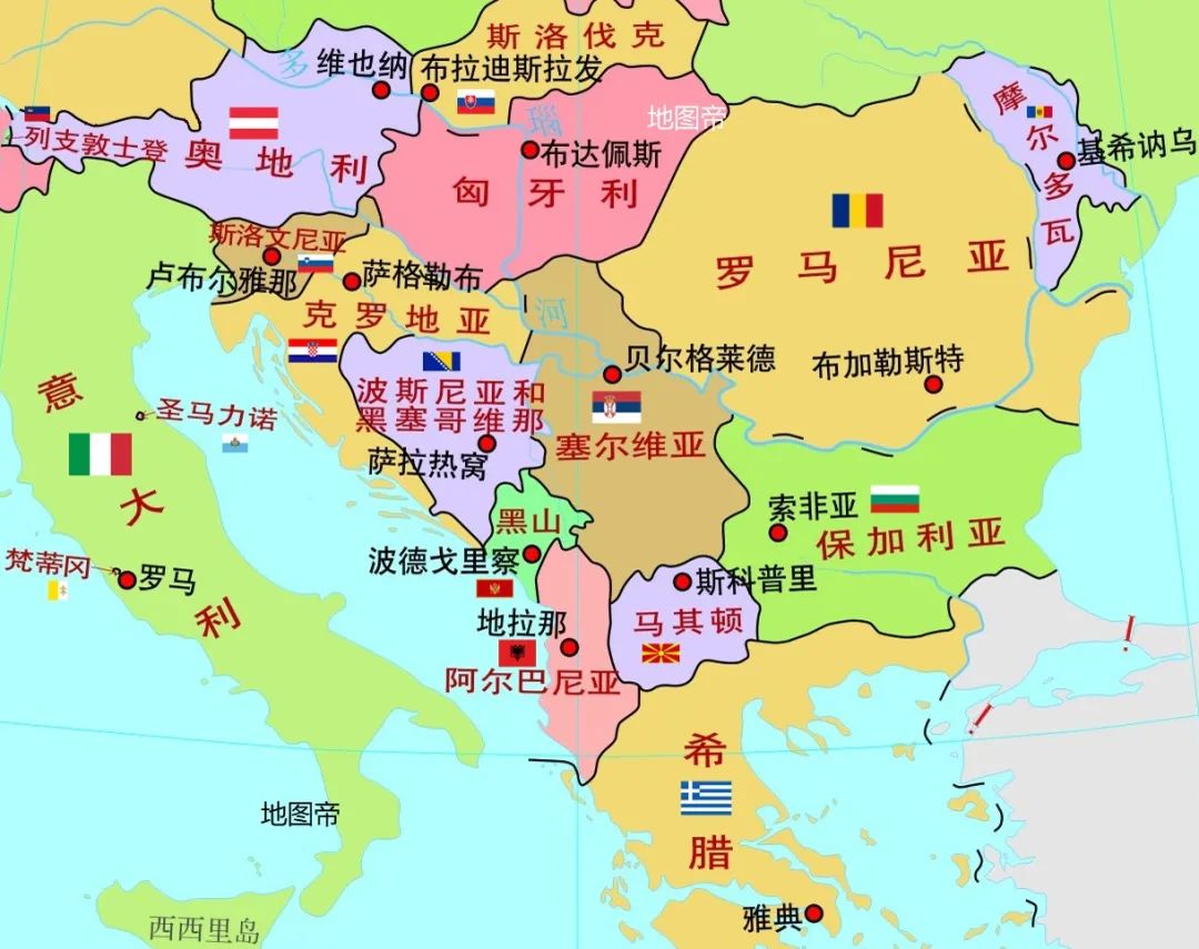 南斯拉夫解体成六国 都过得好吗 地图帝 微信公众号文章阅读 Wemp