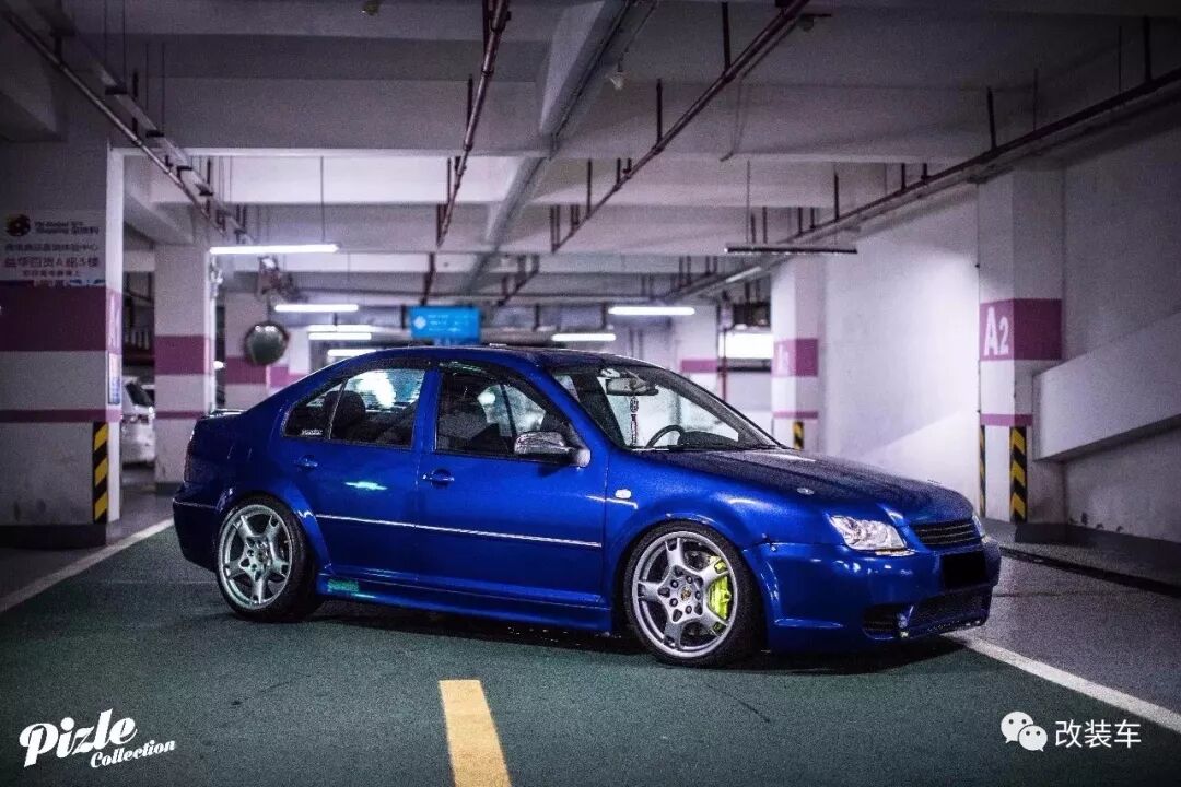 為mk4上身保時捷原廠輪轂 這位中山車友真是太瘋狂了 改裝車 微文庫