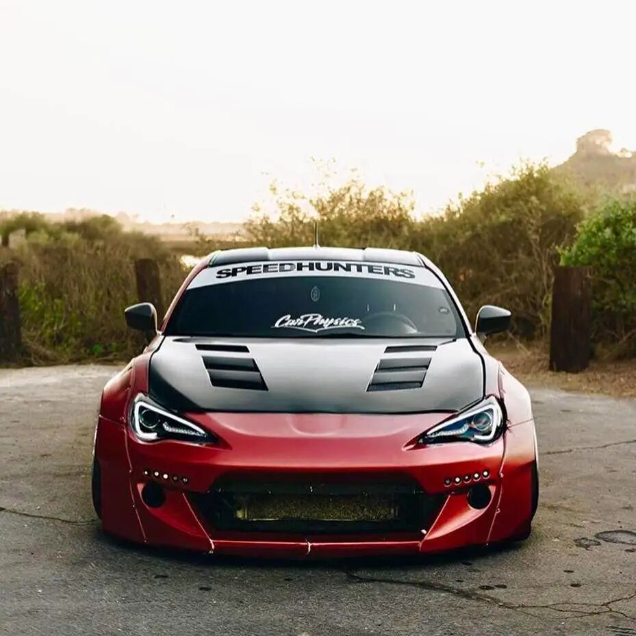 从法拉利红变甜椒黄 日本车友改装veilside新款宽体丰田86 丰田