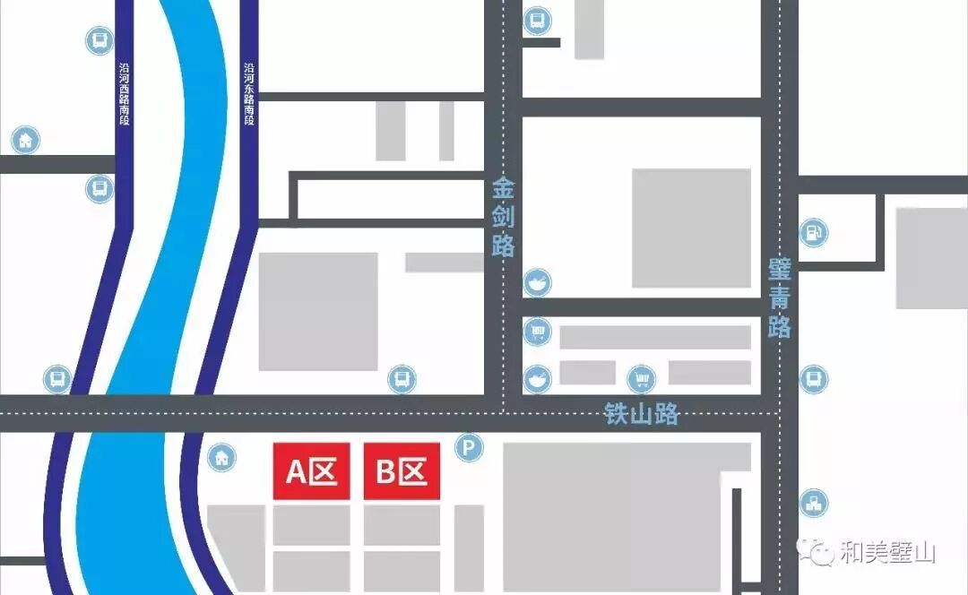 璧山区行政服务中心鸟瞰平面示意图