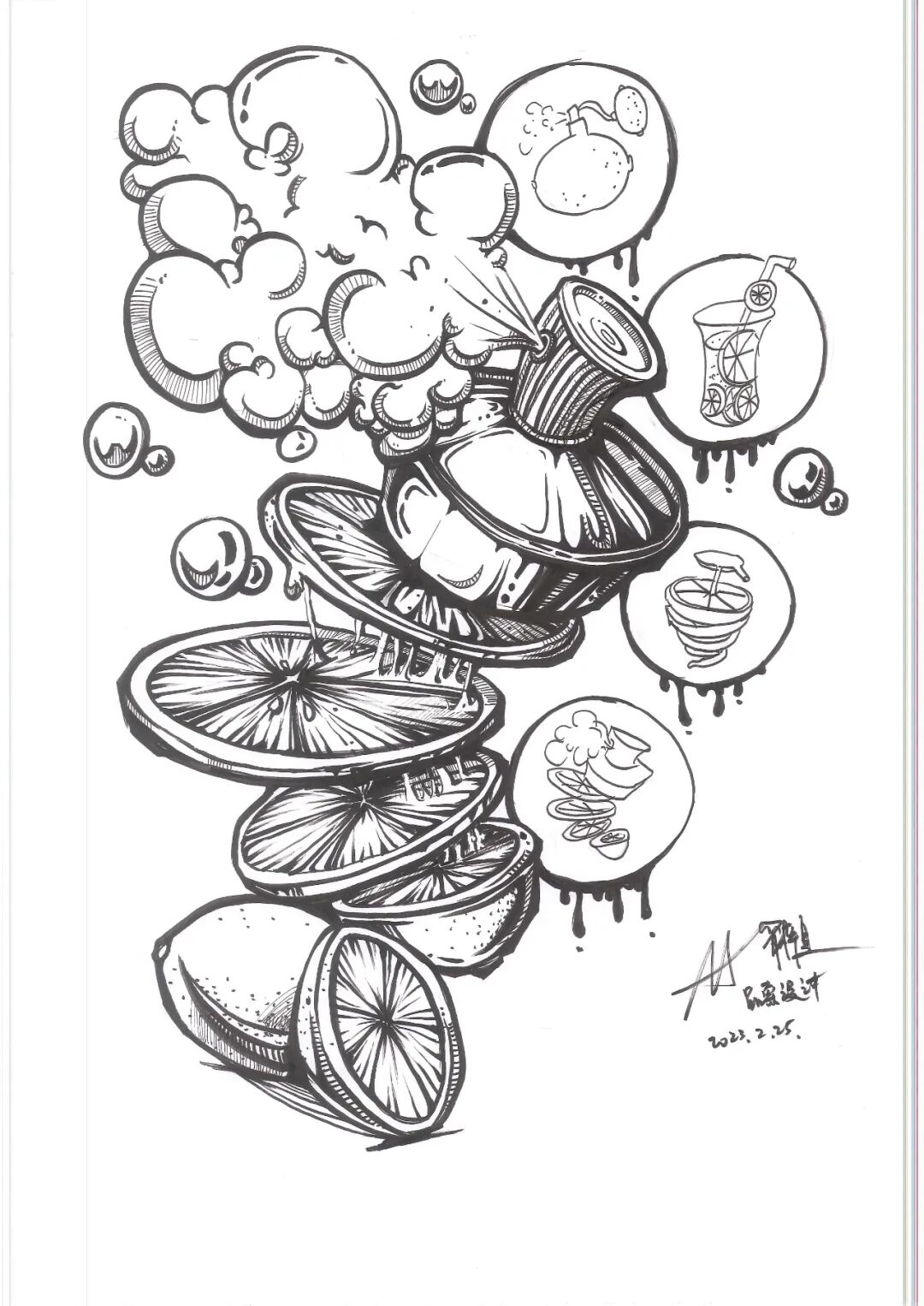 「视觉传达设计手绘作品」平面设计手绘作品欣赏!