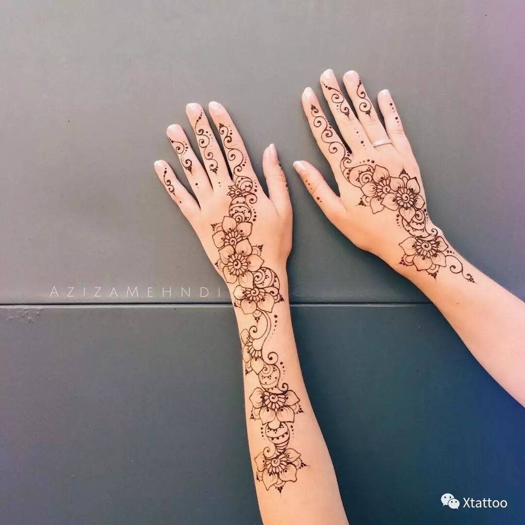 海娜/jagua手绘—花