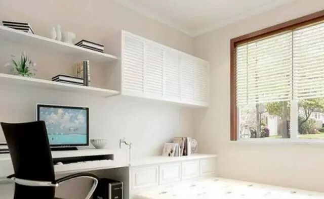 小巧榻榻米书房设计效果图，浪漫实用小空间