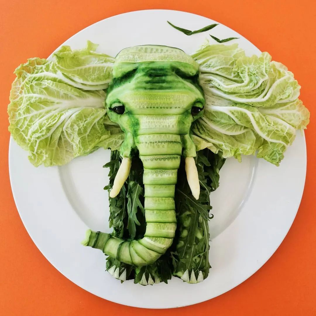 蔬菜动物造型图片简单图片