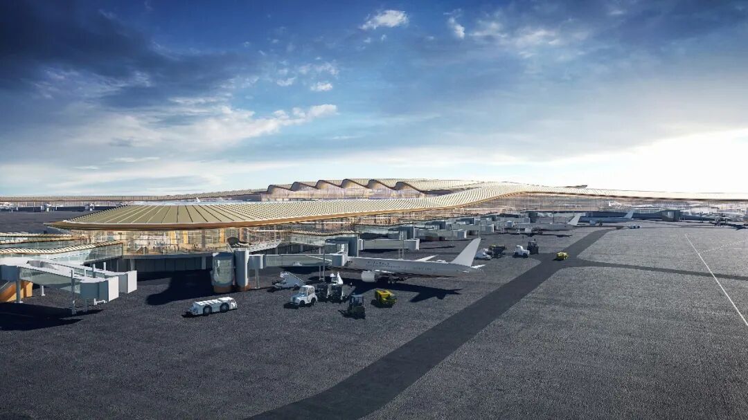 本期工程建设T1航站楼，共94个机位。