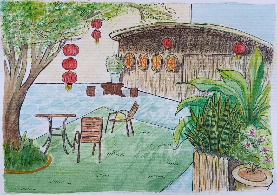 "童绘乡村新院景"优秀绘画作品展播