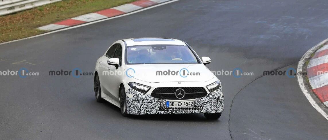 曝2022款奔驰CLS测试谍照 预计年内正式发布