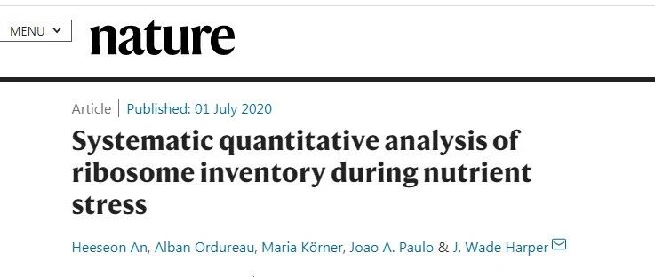 推翻自噬假设！Nature发布真实核糖体循环