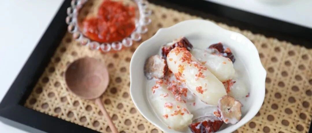 牛奶红枣桂花煮年糕丨清甜可口还有桂花香