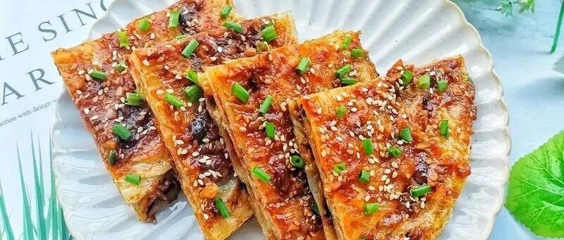 秒杀路边摊，不用揉面就能吃的酱香饼，做法超简单~
