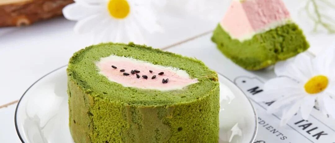 网红西瓜蛋糕卷 | 夏天の快乐是西瓜给的