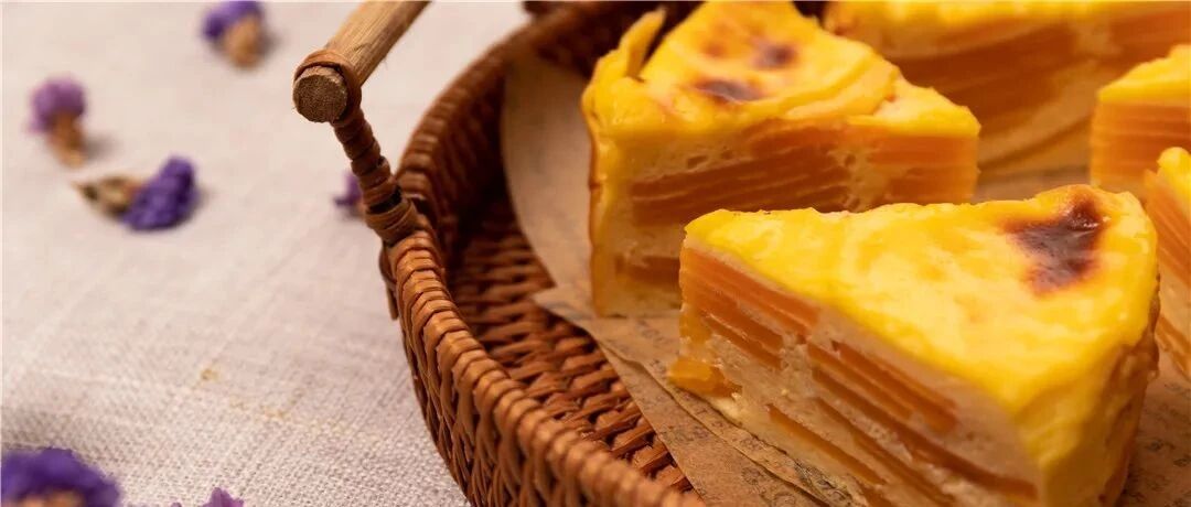 红薯千层巴斯克 | 搅一搅就能做的快手蛋糕