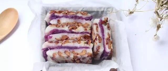 在家学做自制紫薯切糕|一蒸就搞定!好吃到没朋友