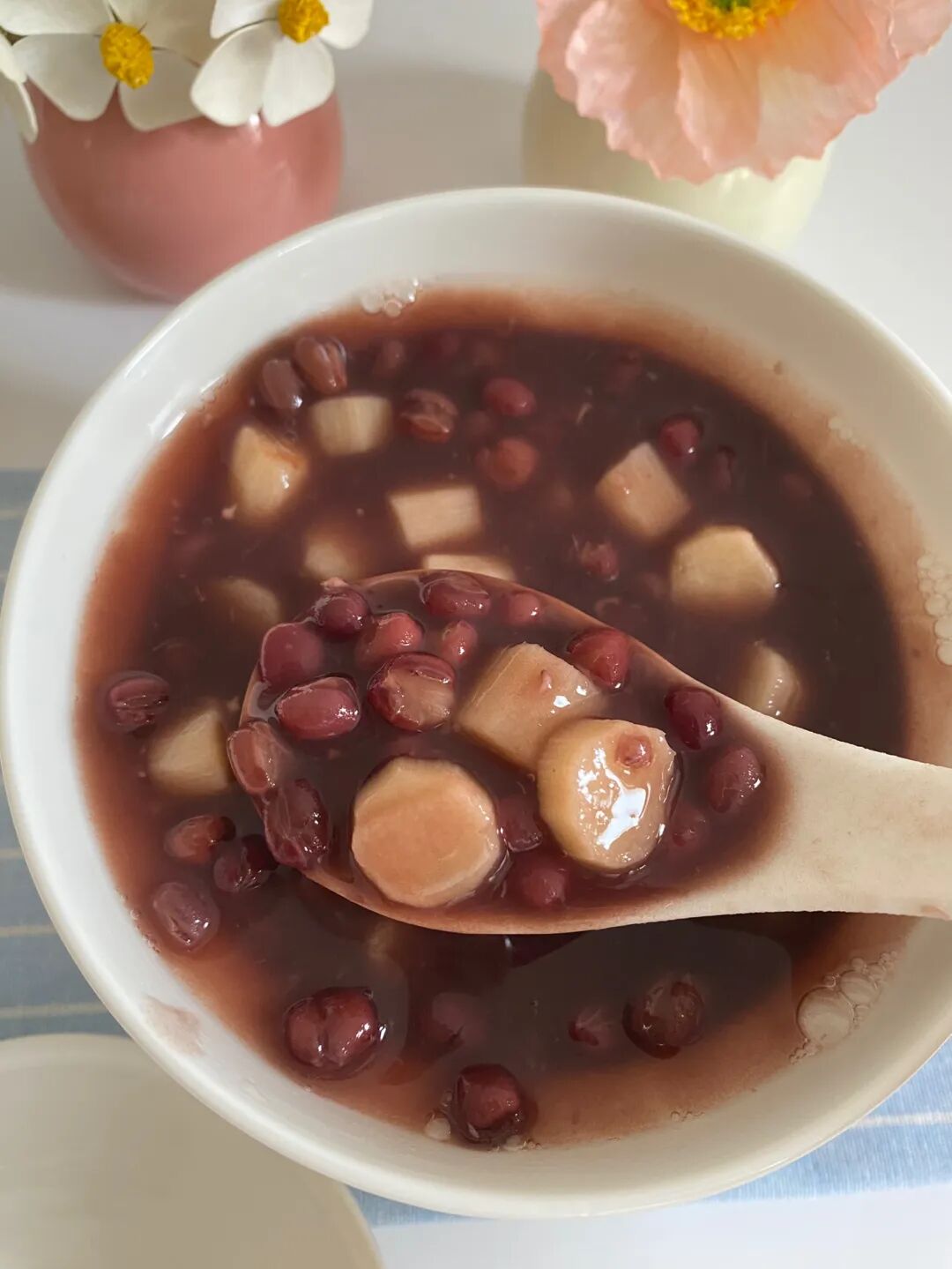 山药红豆汤丨健脾养胃，软糯香甜，非常好喝