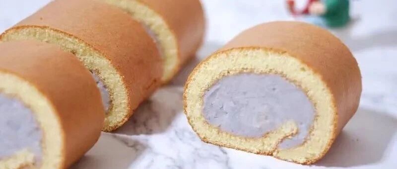 甜品届第①傲娇的网红芋泥卷，低成本，超好做！