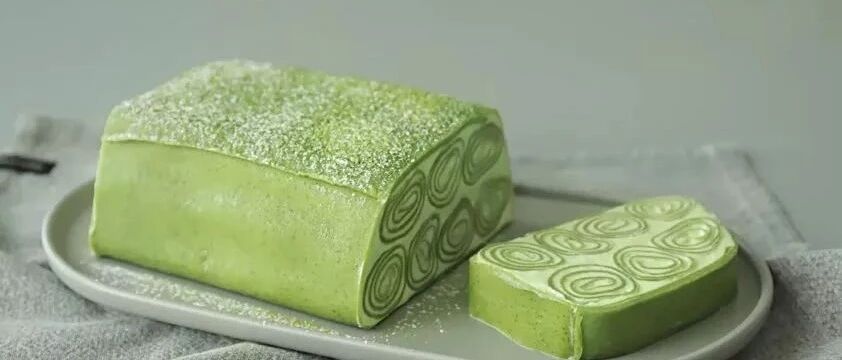 绿茶千层卷新做法，一口一卷吃不够