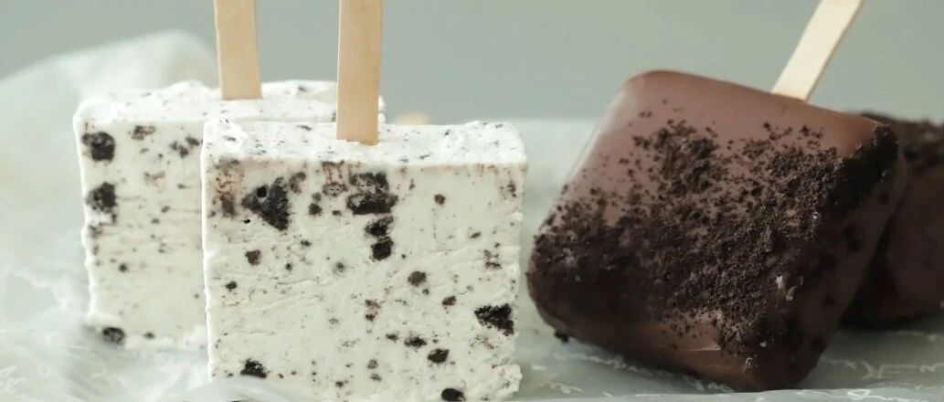 只需3种原料，做6条奥利奥冰棍雪糕，又大又厚，随切随吃！